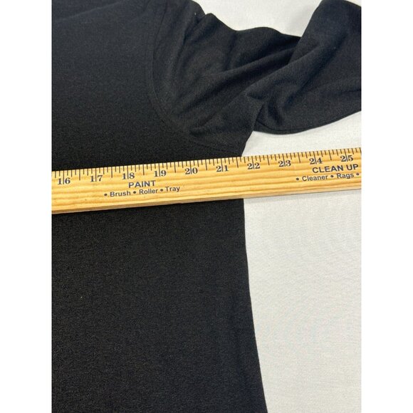 Marc Anthony Mens Black 1/4 Snap Button Shirt Size L Long‎ Sleeve Casual - Picture 8 of 8